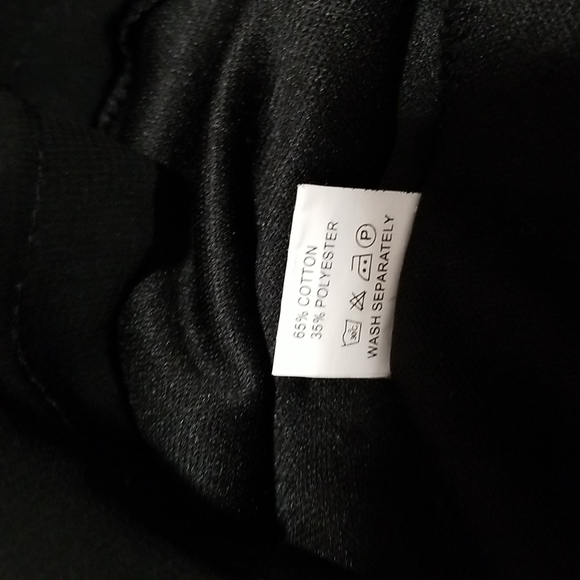 Black Shift Dress with Beads & Embellishments Sheer Long Sleeves - Picture 13 of 16